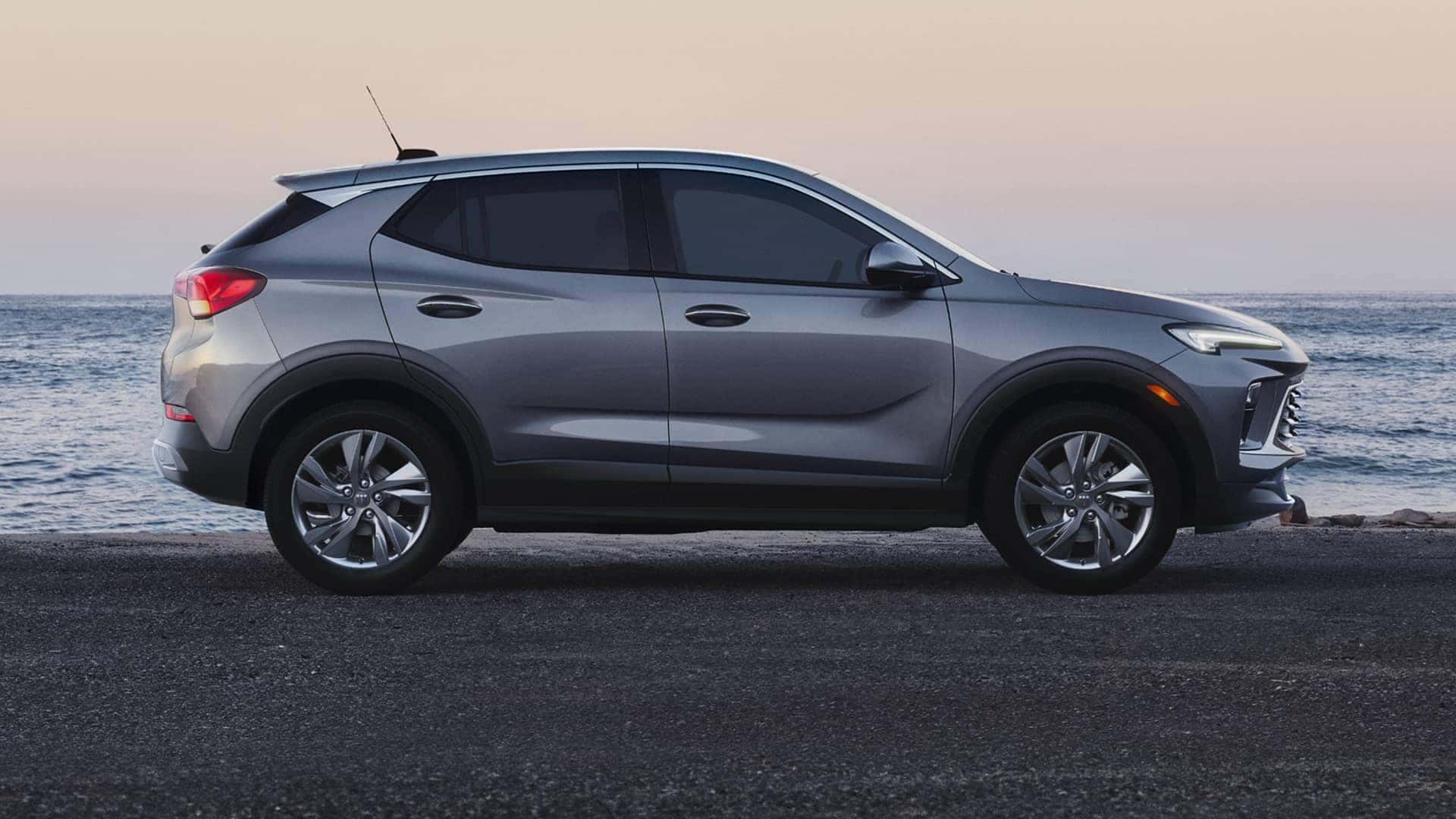 2026 buick encore gx parked on beach