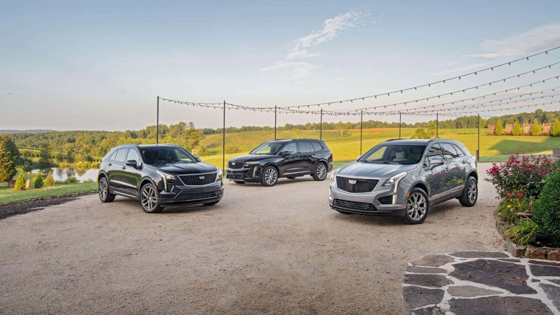 A shot of Cadillac Sedan and Crossover.