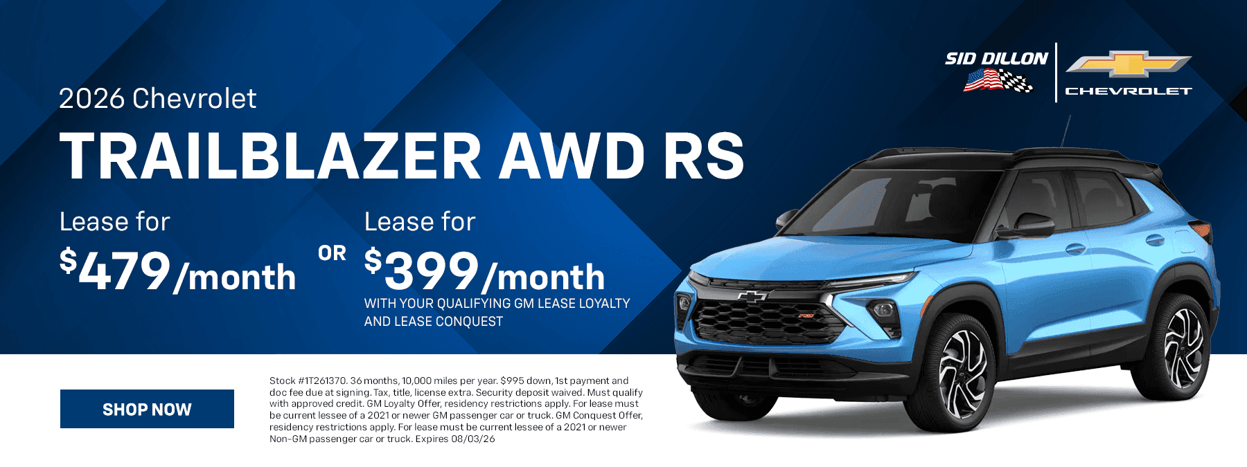 2026 CHEVROLET TRAILBLAZER AWD RS