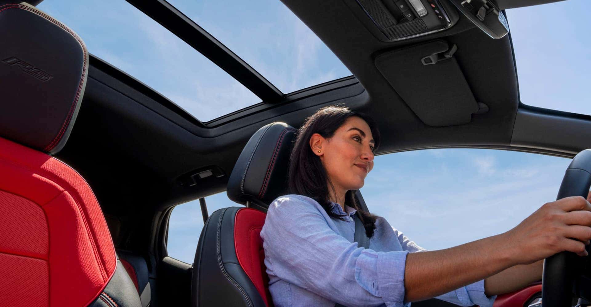 2025 Chevrolet Equinox EV person driving with sunroof