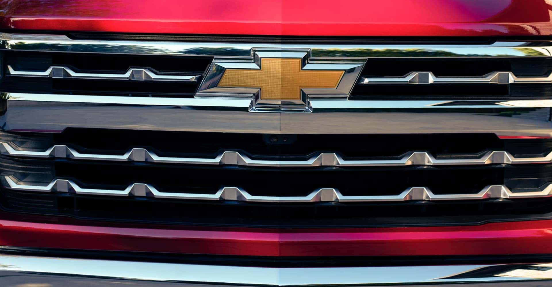 2025 Chevrolet Silverado 1500 close up of red badge