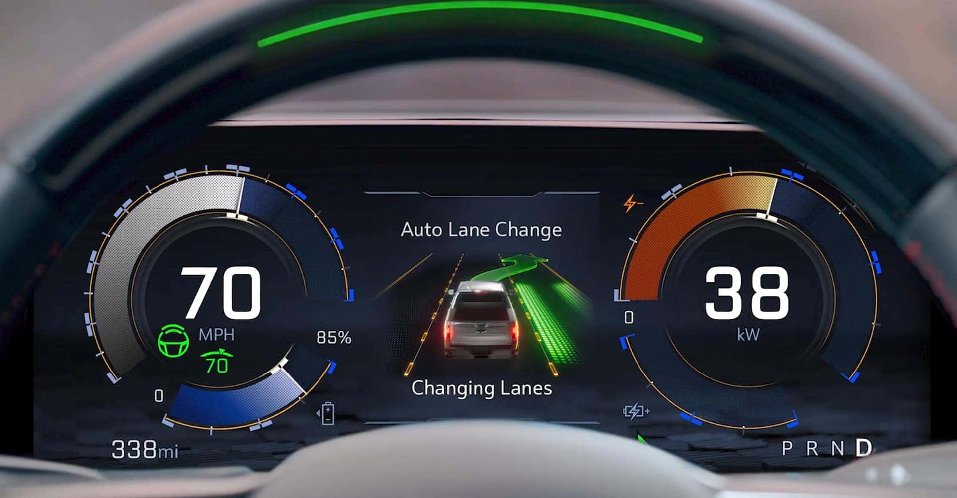 2025 Chevrolet Silverado EV gauge cluster