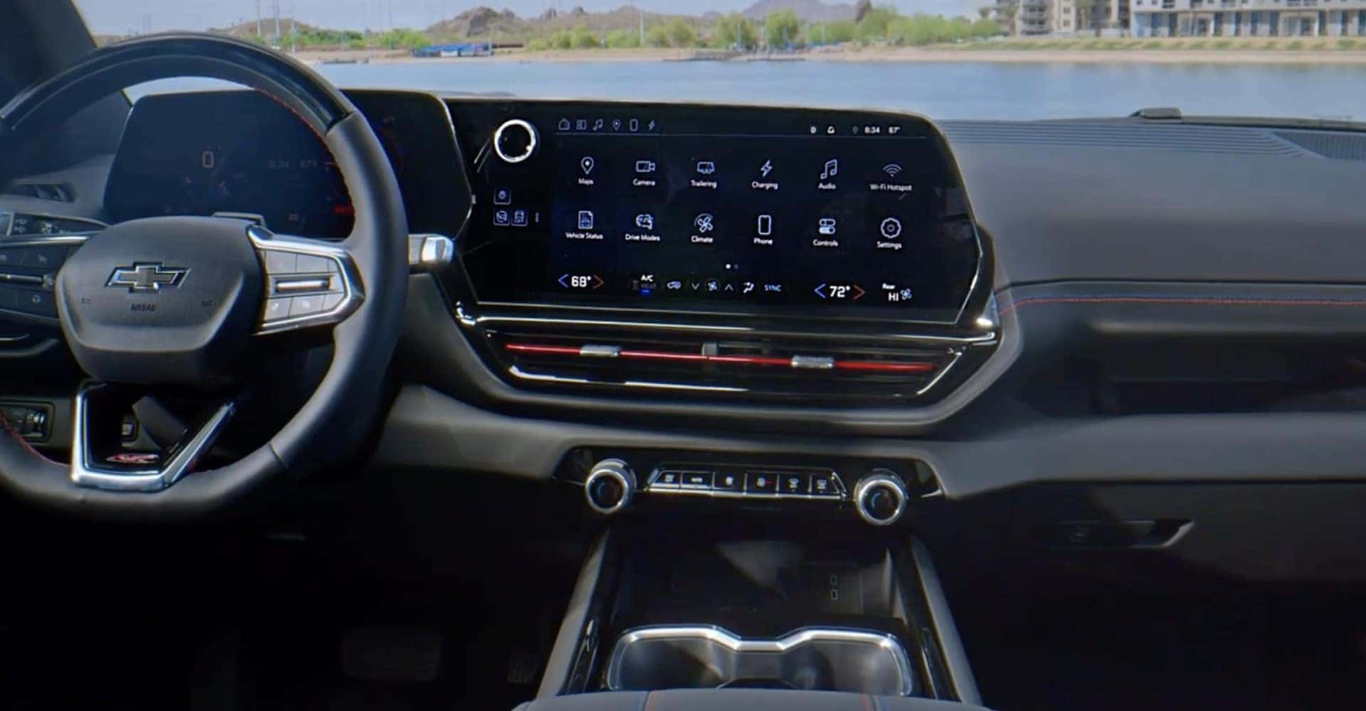 2025 Chevrolet Silverado EV view of dash screen