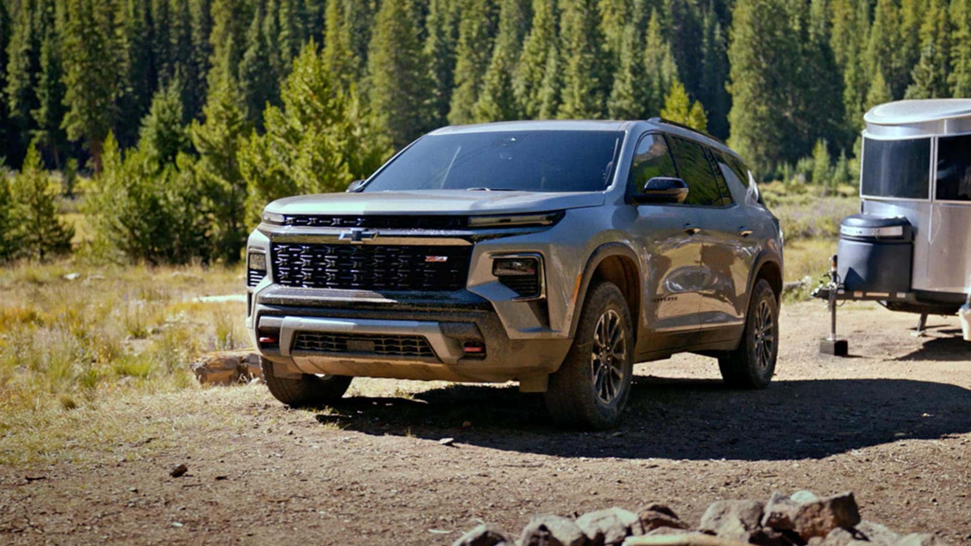 2025 Chevrolet Traverse with Trailer at Camp Grounds