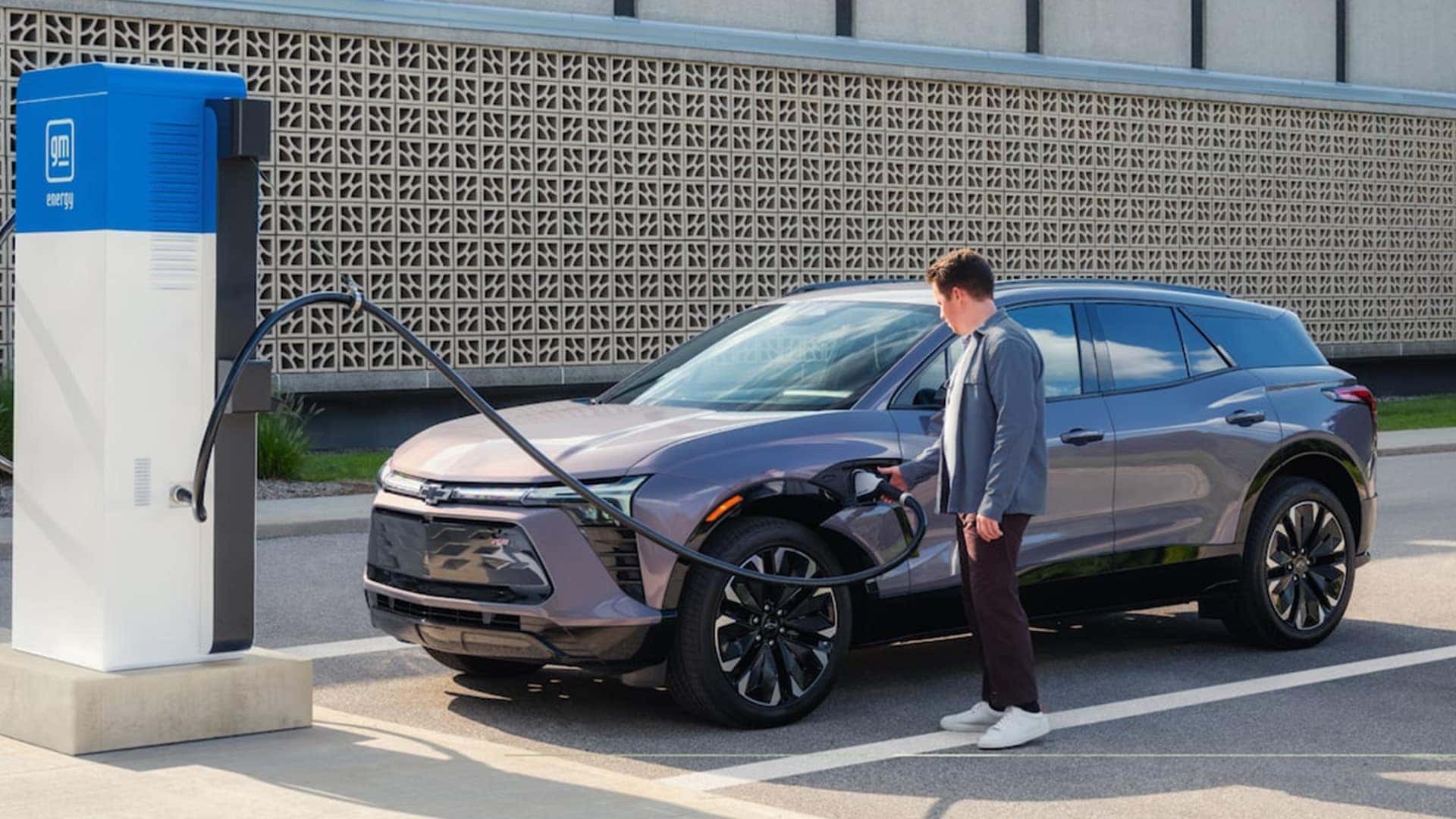 2025 Chevrolet Blazer EV Trunk Open on Side of Street