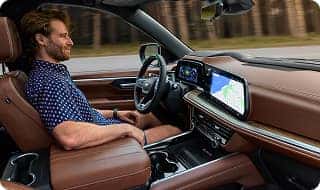 Available Super Cruise® hands-free driver assistance technology