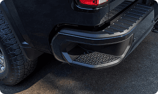 Integrated BedSteps and CornerStep rear bumper