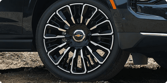 Unique 24-inch wheels on High Country