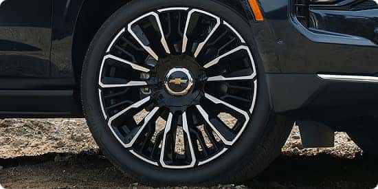 Unique 24-inch wheels on Suburban High Country