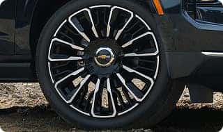 Unique 24-inch wheels on Suburban High Country
