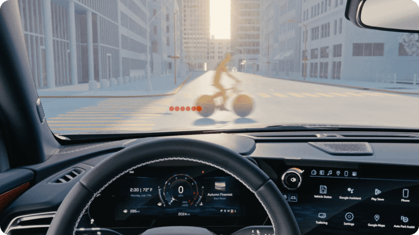 Front Pedestrian and Bicycle Braking