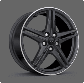 Satin Graphite forged-aluminum wheels