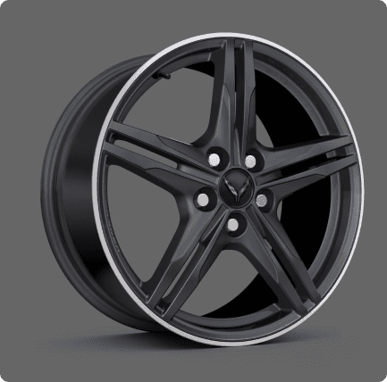Satin Graphite forged-aluminum wheels