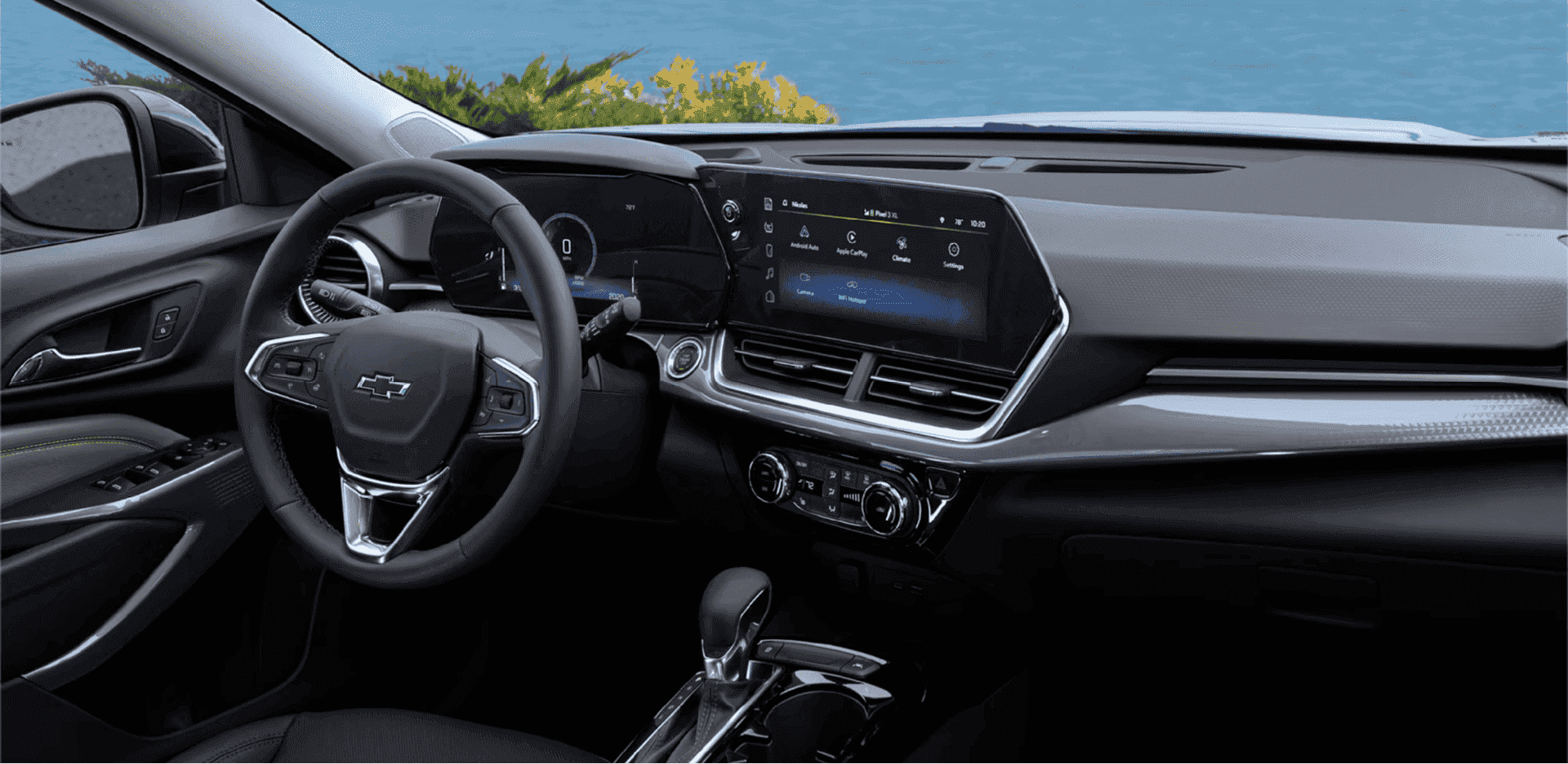 A Chevy dashboard
