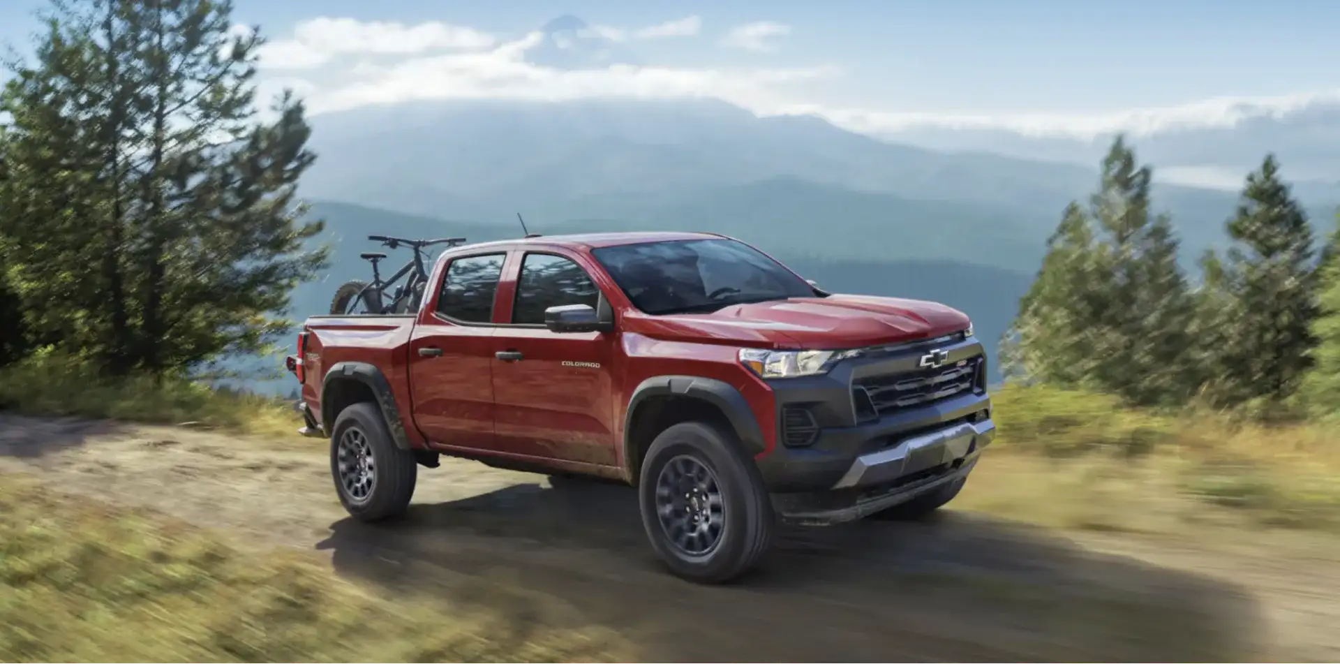 The 2026 Chevy Colorado in Radiant Red