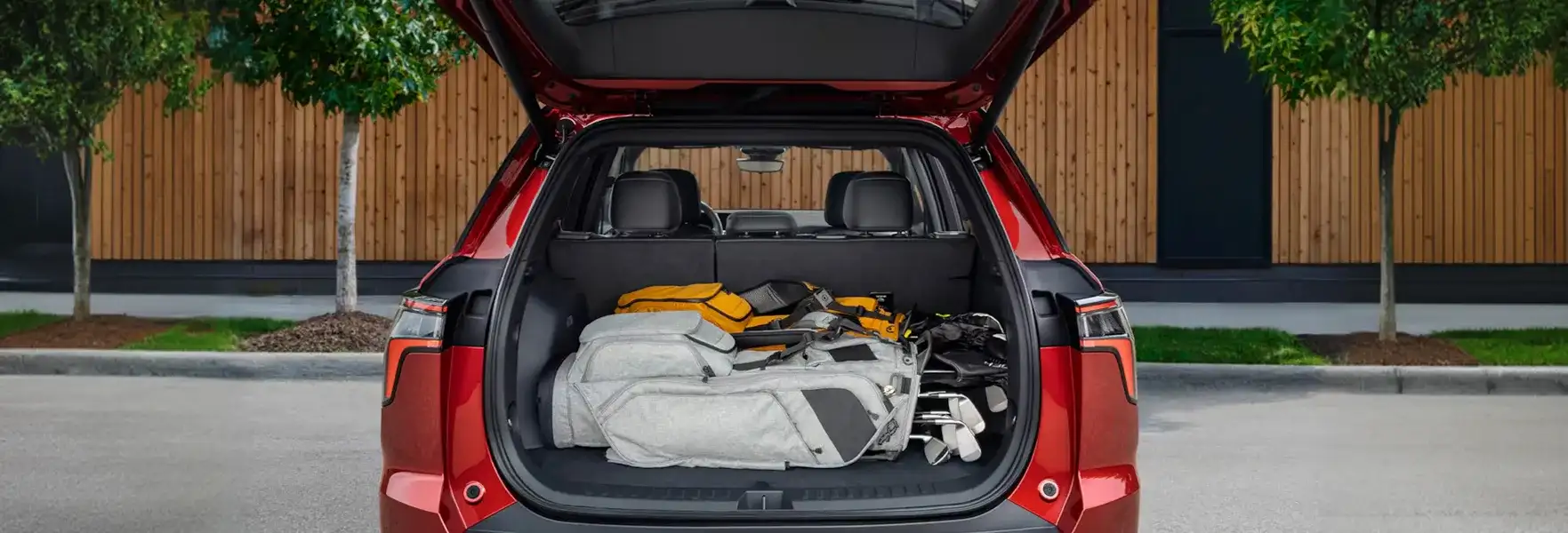 Open cargo area of the 2027 Chevrolet Equinox