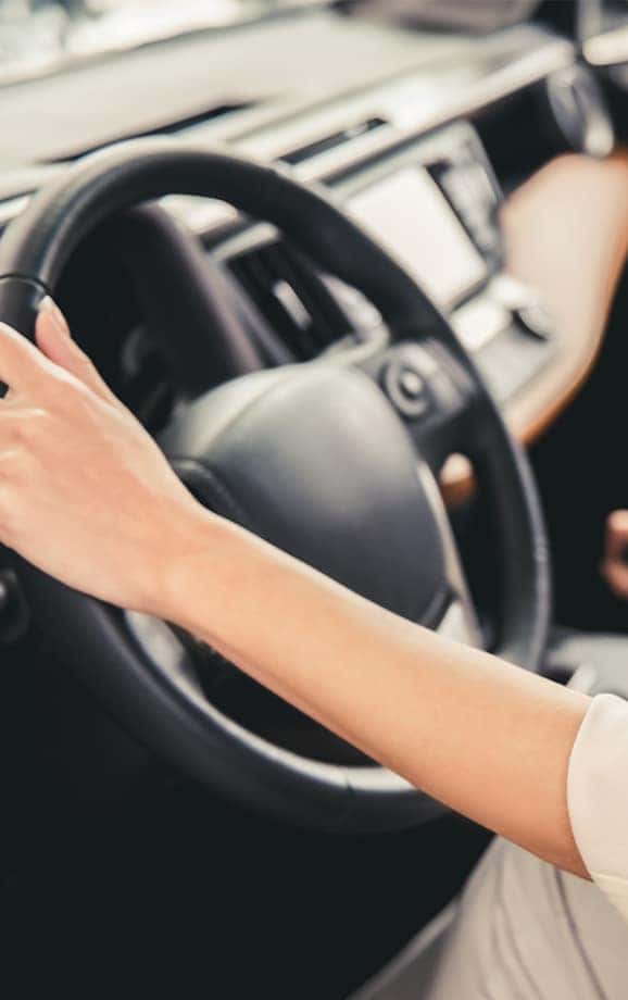 Trading in/selling your vehicle with South Hills Toyota in Canonsburg | Steering Wheel Close Up