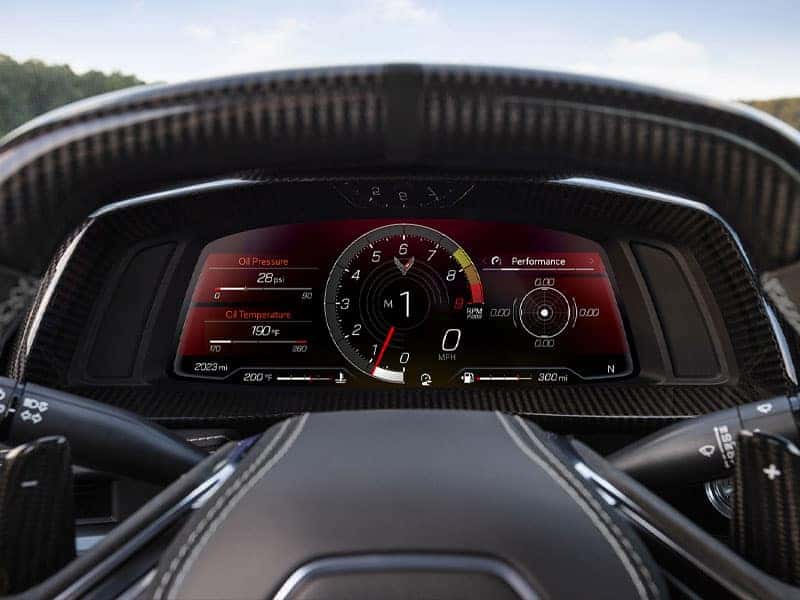 Chevrolet Corvette interior features and equipment