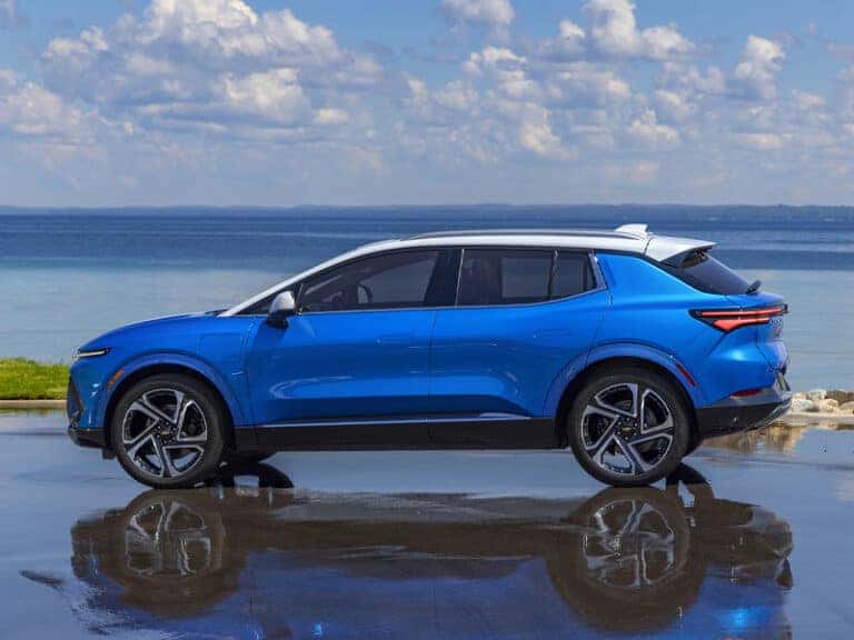 New 2025 Chevrolet Equinox EV 3LT Electric Compact SUV drivers side view Southside Chevrolet