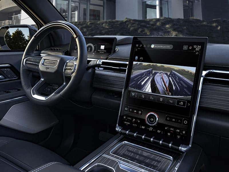 New 2025 GMC Sierra EV Fully-Electric Pickup Truck Interior Comfort Features and Technology