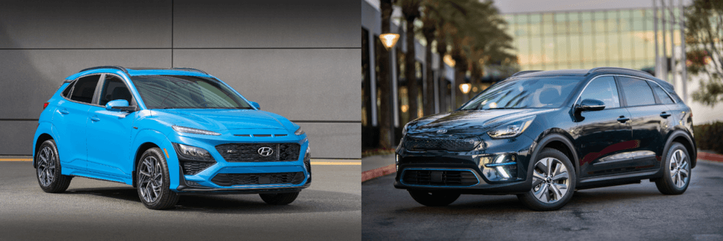 Kia e-Niro VS Hyundai Kona : essai comparatif des deux SUV