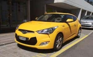 Yellow Hyundai Compact