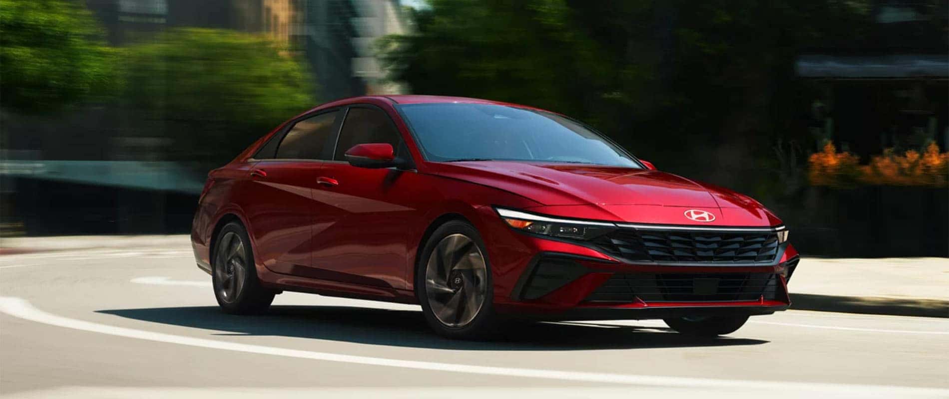 2025 Hyundai Elantra in red