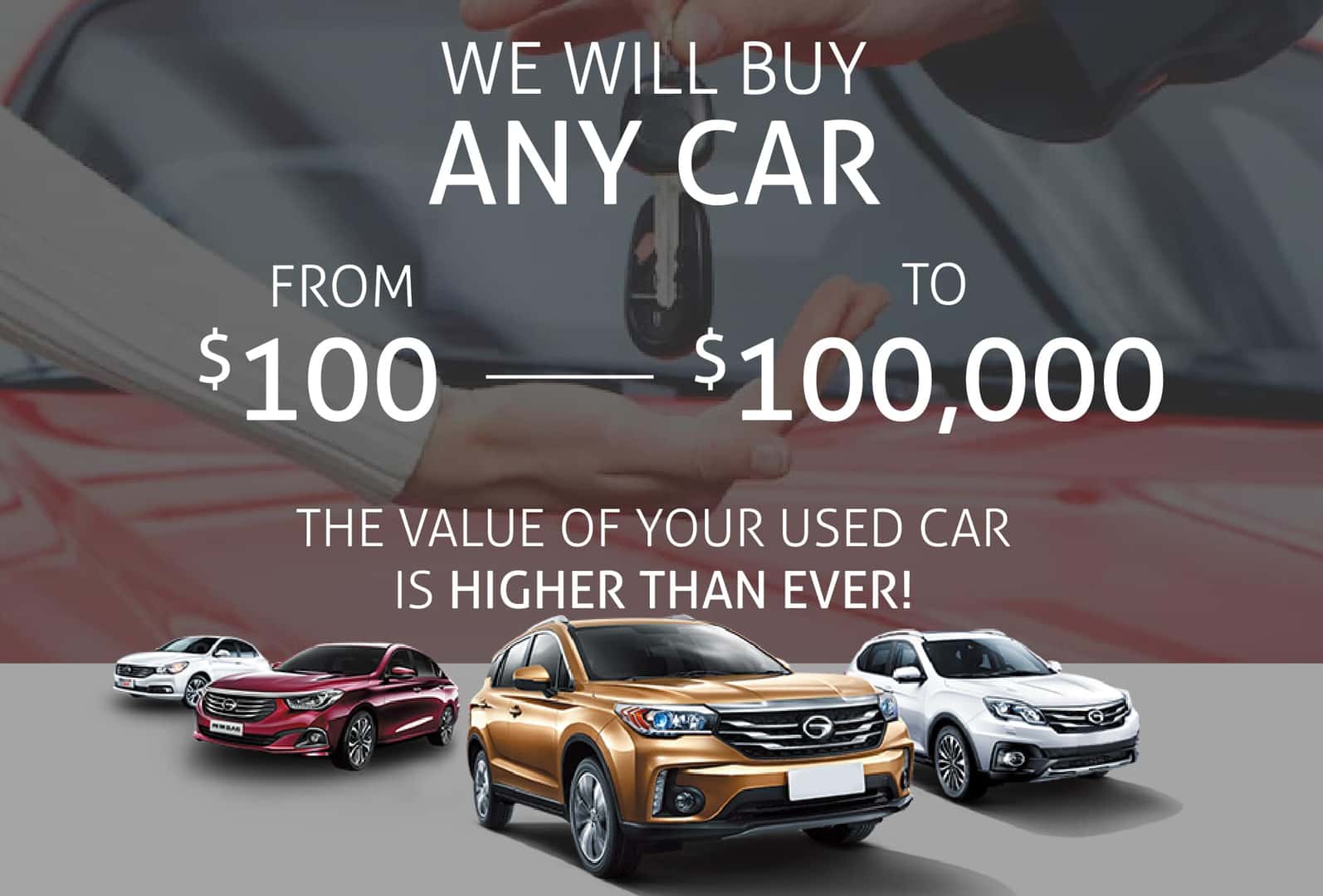 Spokane Hyundai will buy vehicles across a wide range of makes, models, and values