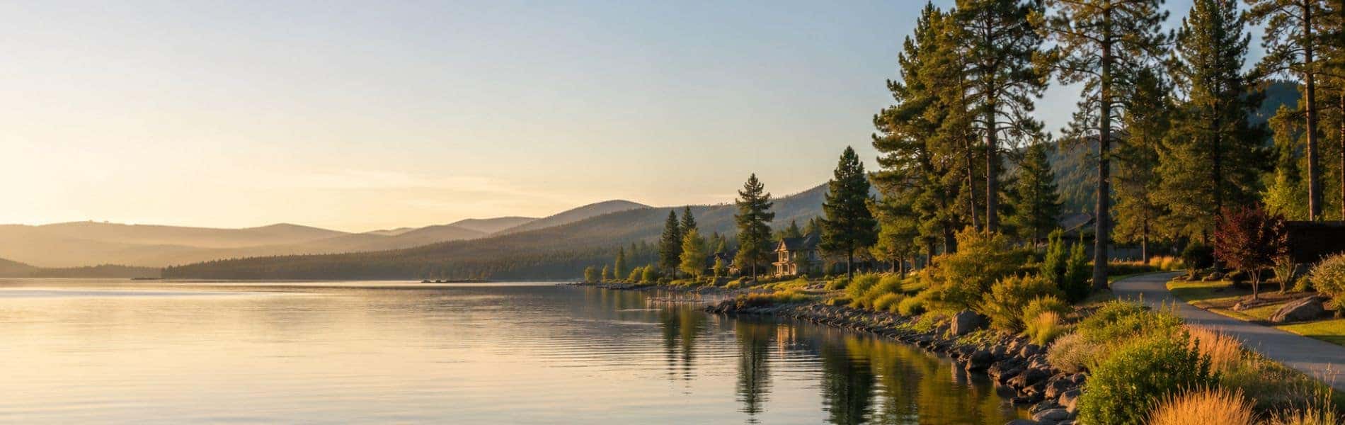 Liberty Lake shoreline