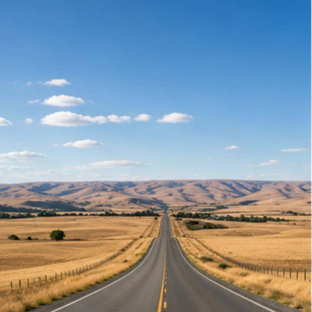 Prairie roads near Lewiston, Idaho