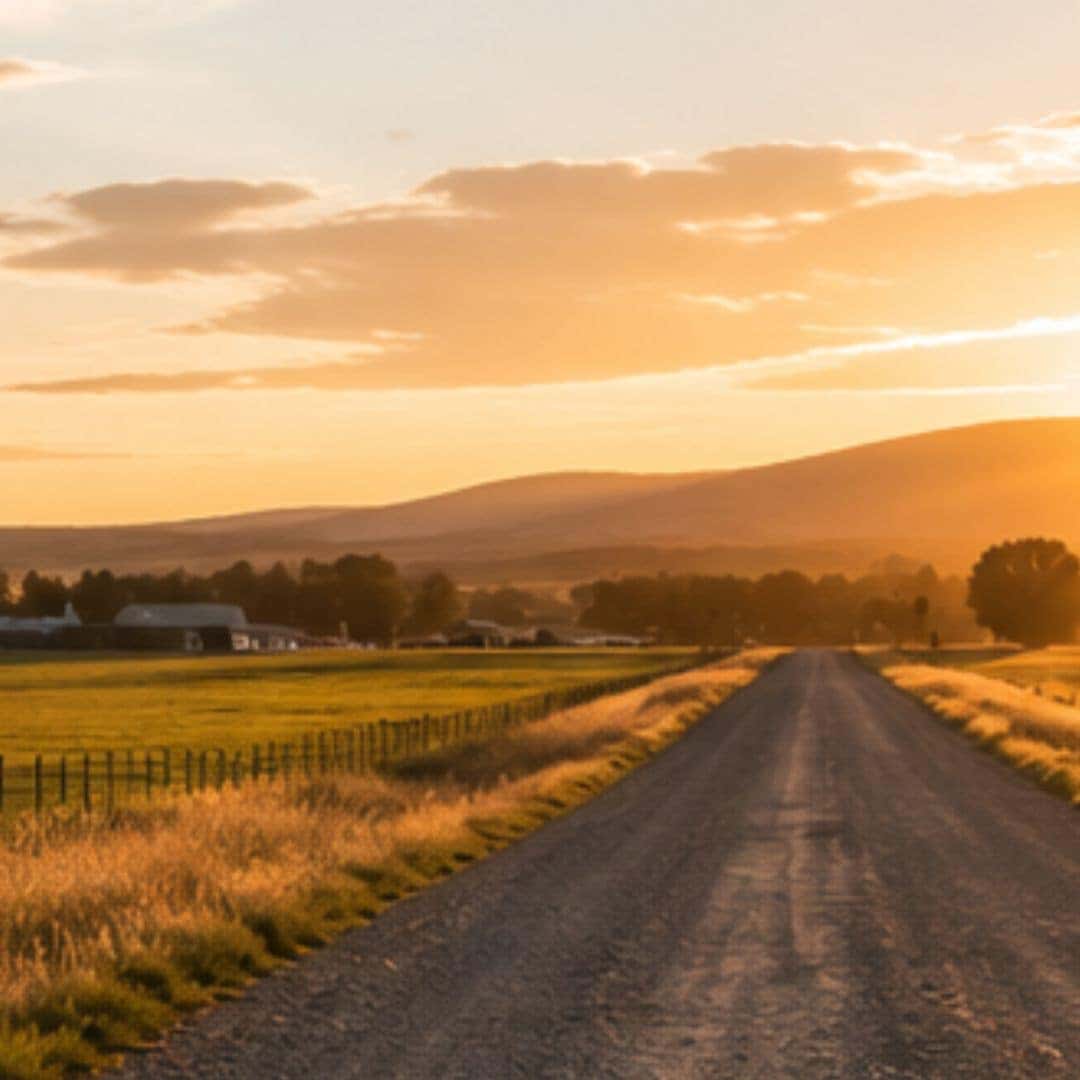 Prairie roads near Hayden, Idaho