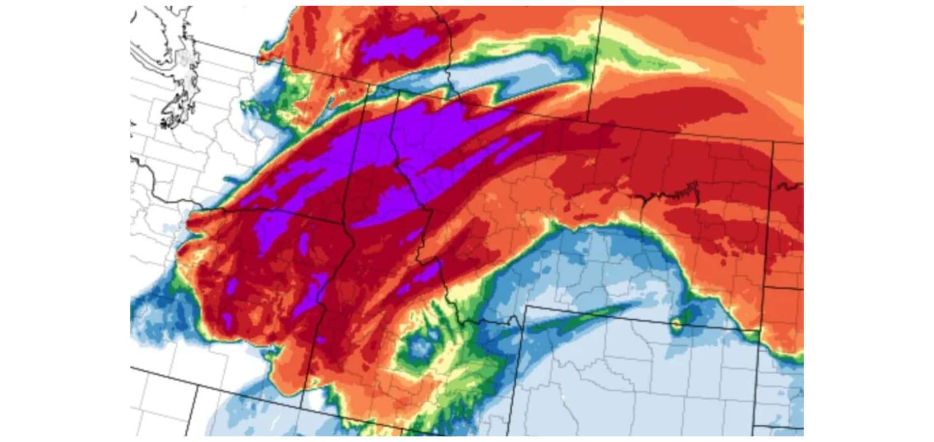 Spokane Wildfire Weather Map Image