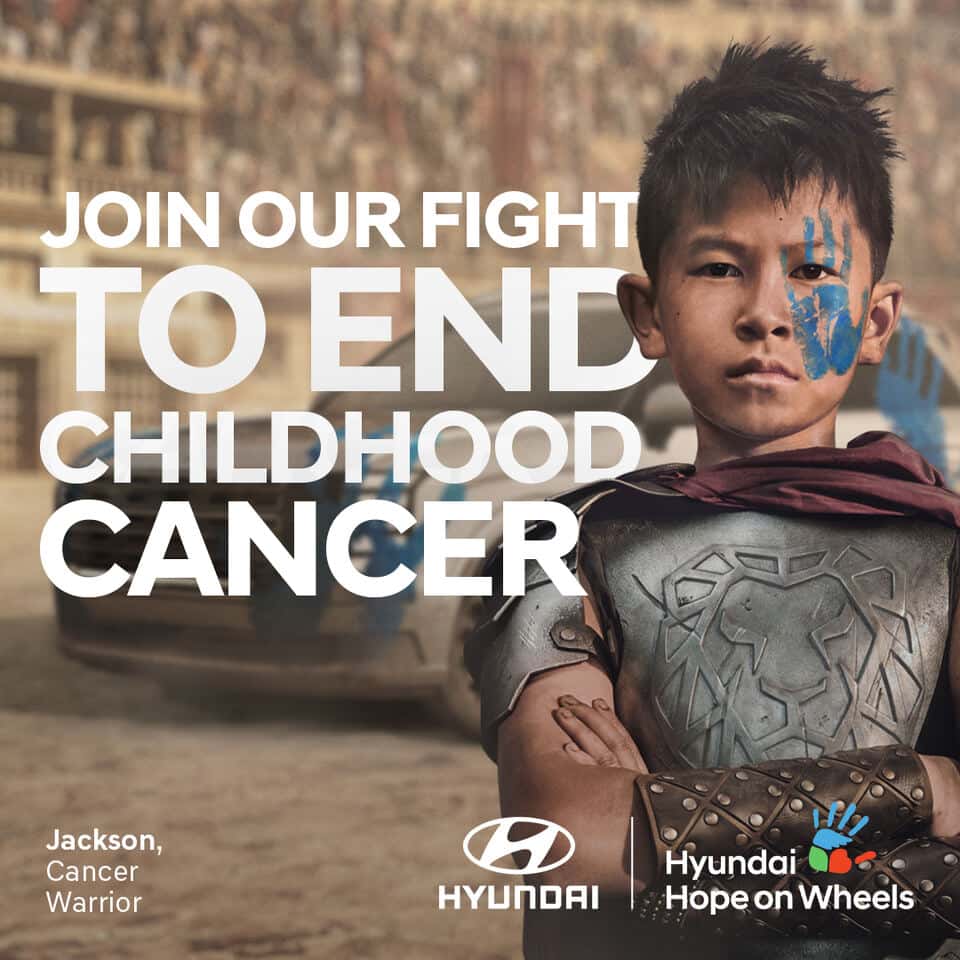 Child featured in Spokane Hyundai's support of Hyundai Hope On Wheels