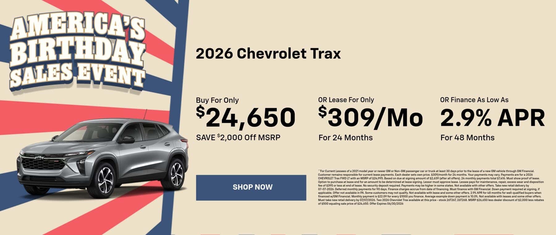 2026 Chevy Trax