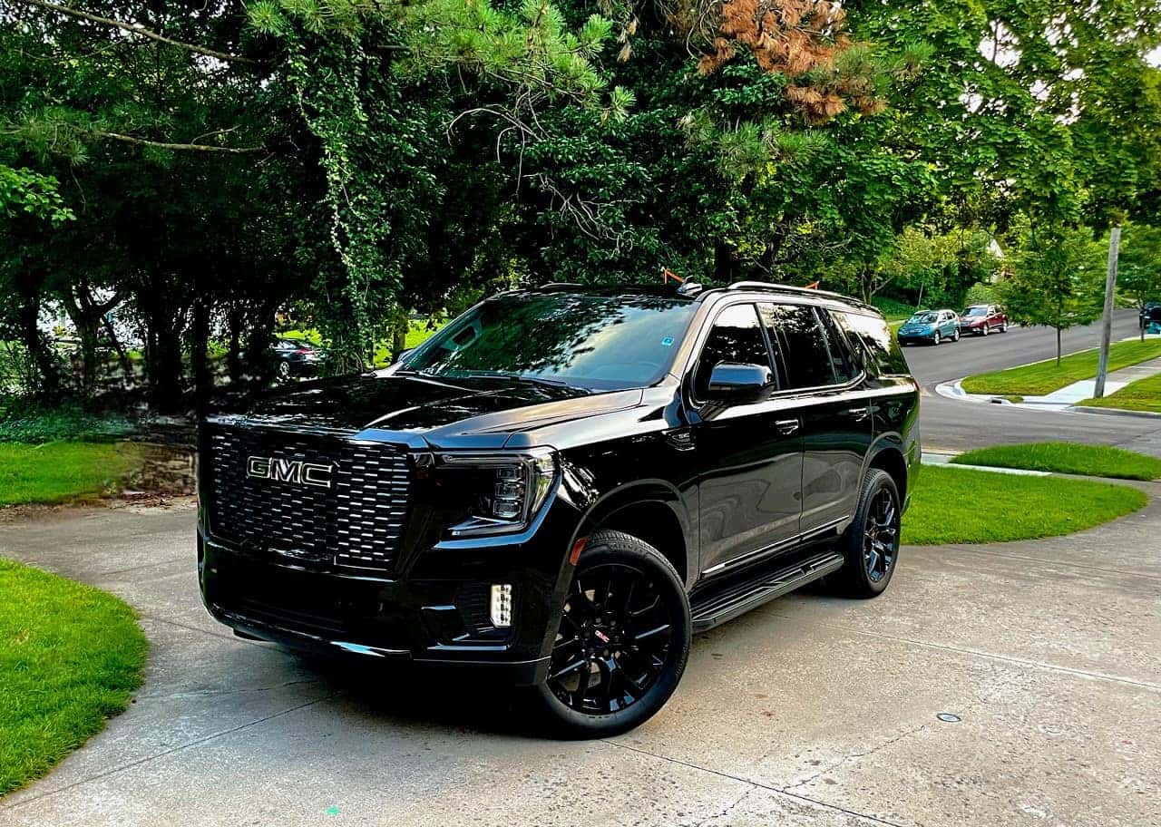 Black denali SUV