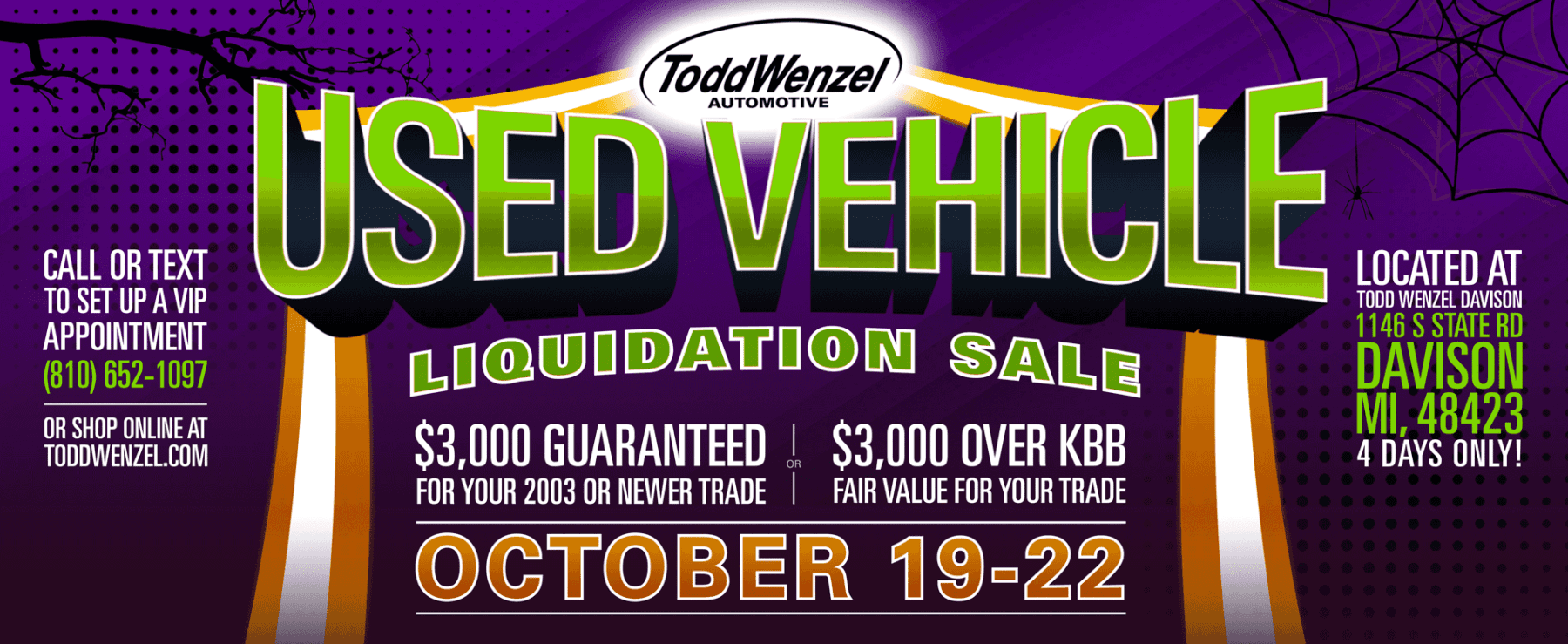 Used Car Liquidation Sale Todd Wenzel Buick GMC of Davison