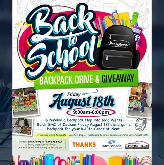 It's Back To School Time! | Todd Wenzel Buick GMC of Davison