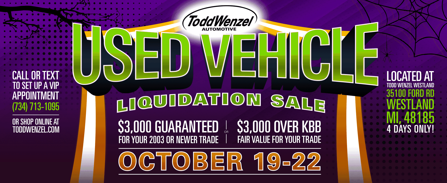 Used Car Liquidation Sale Todd Wenzel Buick GMC of Westland
