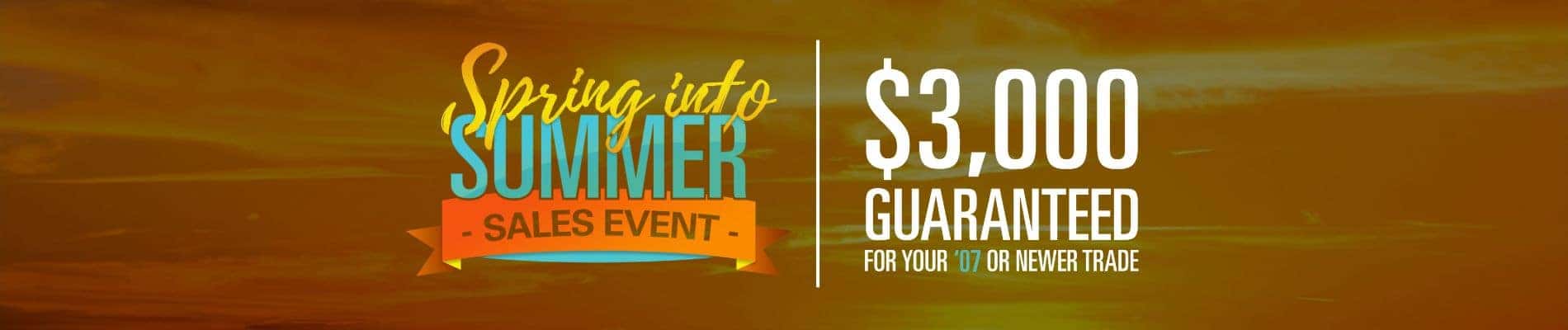 Spring sales event 