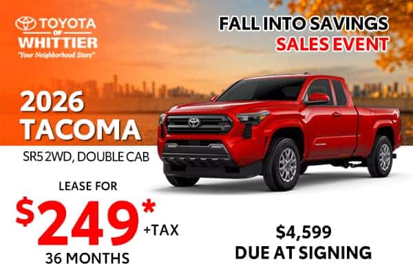 $249* per month for 36 months with $4,599 Due At Signing