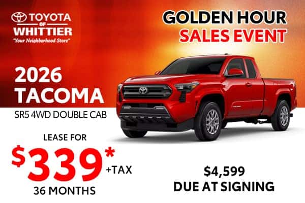$339* per month for 36 months with $4,599 Due At Signing