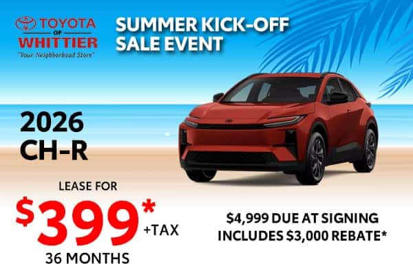 $399* per month for 36 months with $4,999 Includes $3,000 Rebate* 