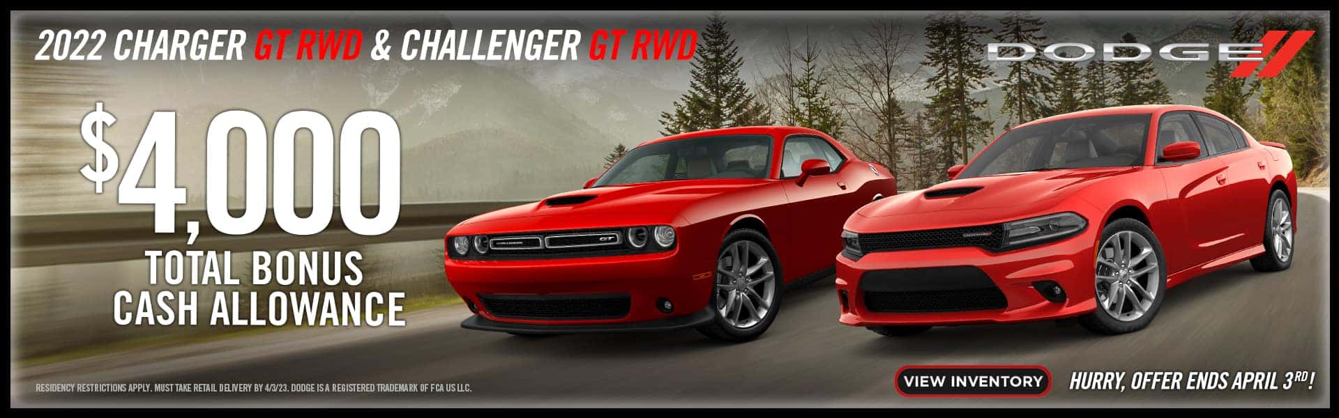 Charger & Challenger offer