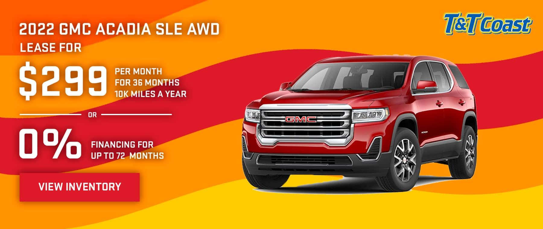 2022 GMC ACADIA SLE AWD $299 a month for 36 months OR 0% financing for up to 72 months