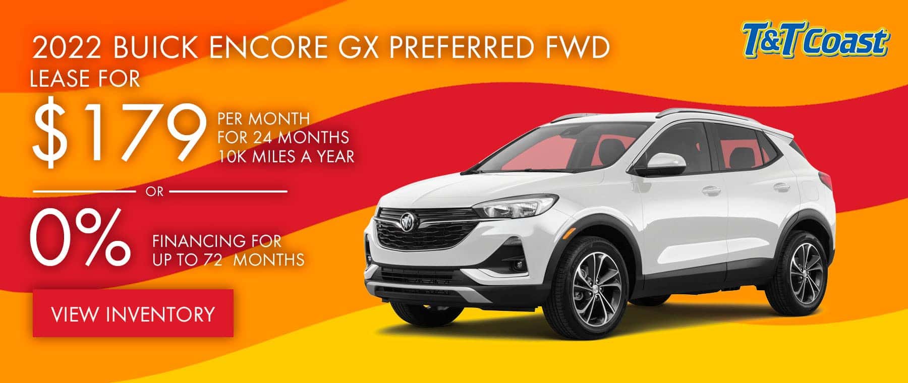 2022 BUICK ENCORE GX PREFERRED FWD $179 a month for 24 months OR 0% financing for up to 72 months