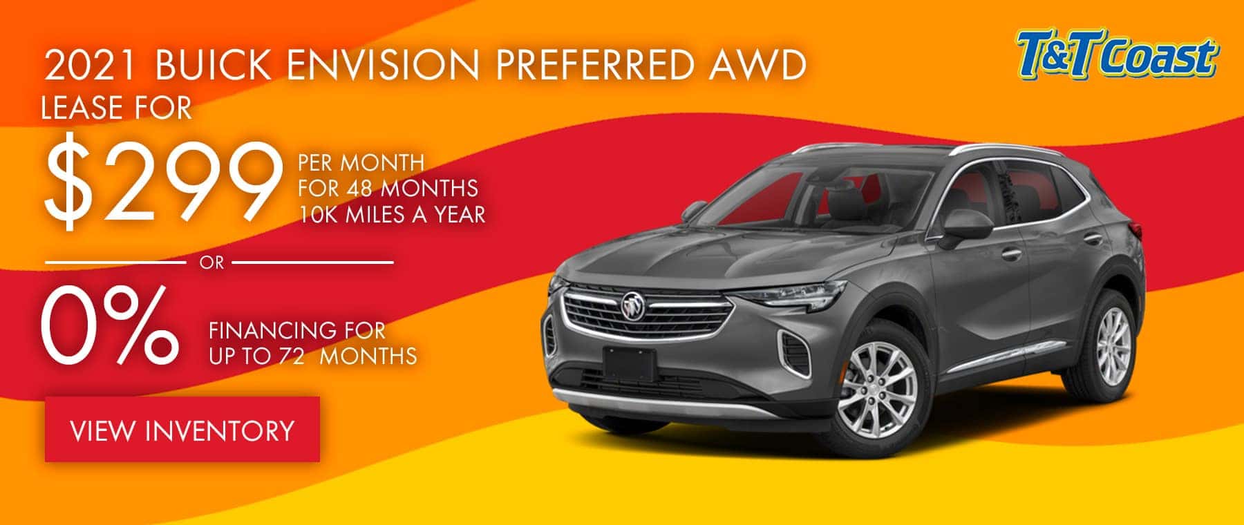 2021 BUICK ENVISION PREFERRED AWD $299 a month for 48 months OR 0% financing for up to 72 months