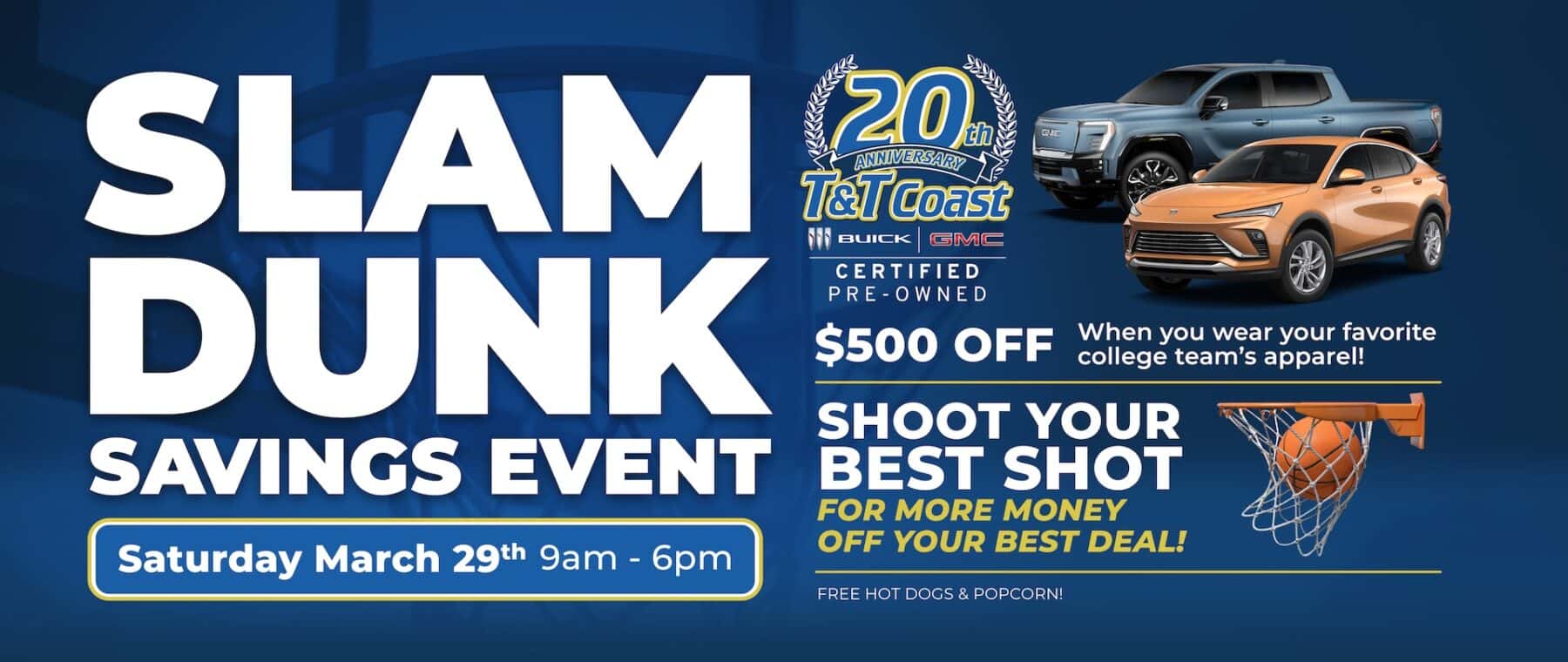 Slam Dunk Savings Event