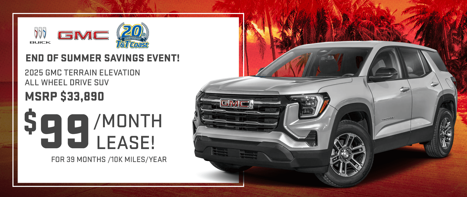 2025 Terrain Elevation $99/39 months August