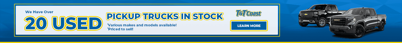 We Have Over 20 Used Pickup Trucks in Stock! *Various makes and models available! *Priced to sell!