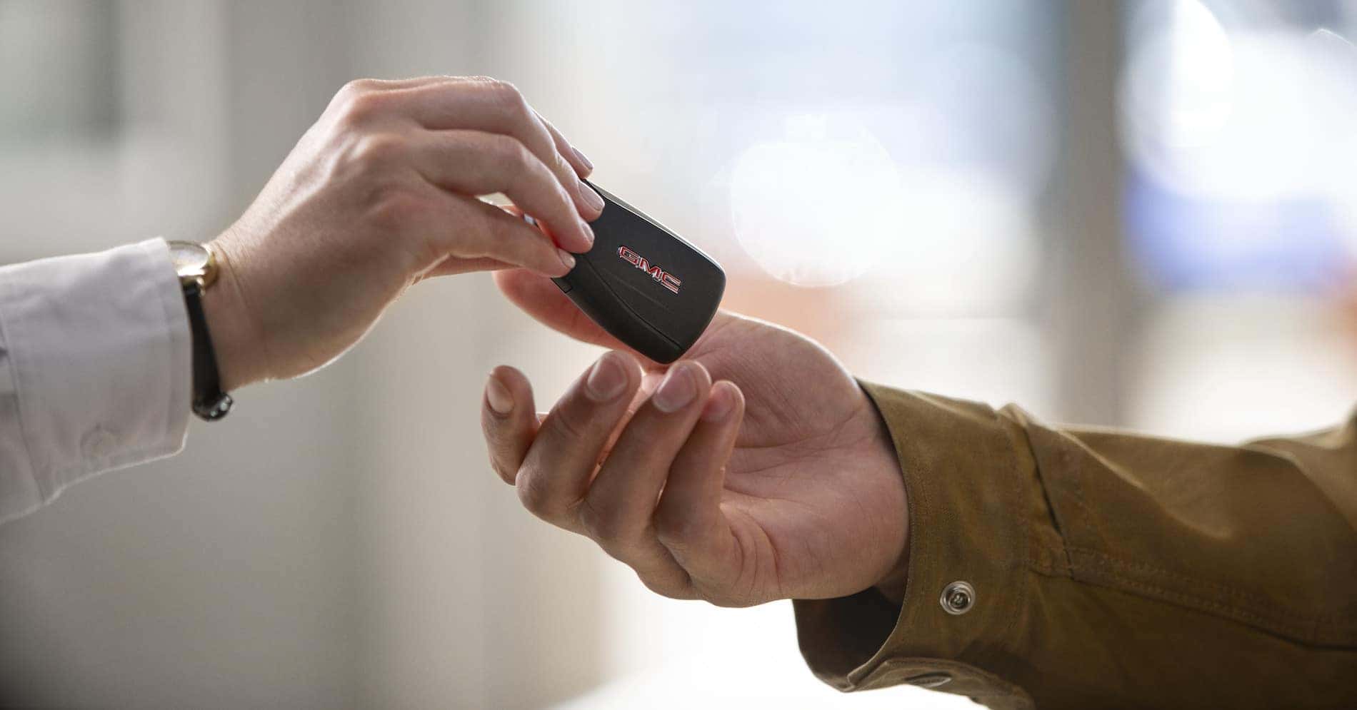 Handing Key Fob to Customer